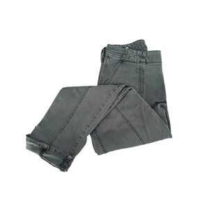 White House Black Market Straight‎ Crop Jeans Women's Size 2 Green Low Rise